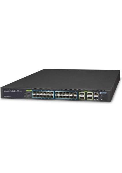 PL-XGS-6350-24X4C 24 Port 10GBASE-SR/LR 4 Port 100G QSFP28 1 Port Gigabit L3 Yönetilebilir Switch