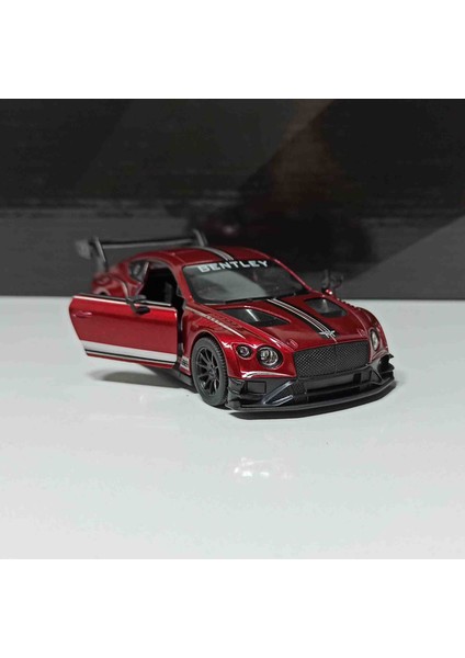 1:38 Ölçek Bentley Continental Gt3// 12 cm Metal Çek-Bırak Araba