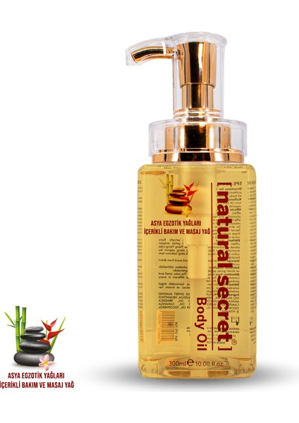 Asya Egzotik Yağları İçerikli Bakım ve Masaj Yağı 300ml / NATURAL SECRET-ASIAN EXOTIC BLENDED
