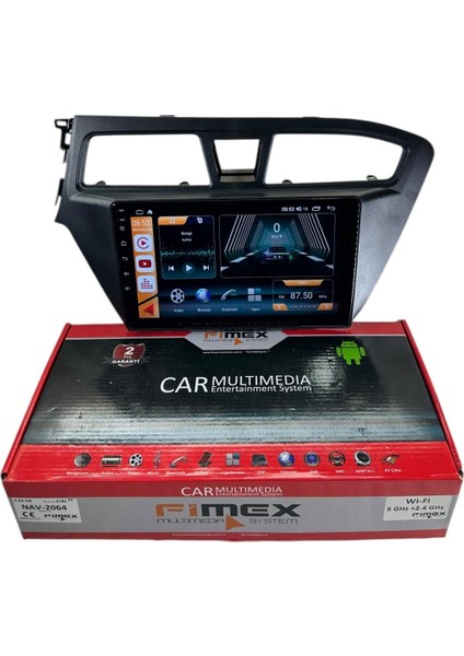 Hyundai I20 2014-2017 Fimex 2-64 Dspli Pro Oem Multimedia