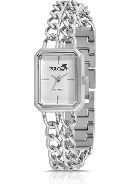 Vintage Zincir Kordon Kadın Kol Saati Zirkon Taşlı Renkli Bileklik Kombin Gümüş PL-1503B2 indirimleri