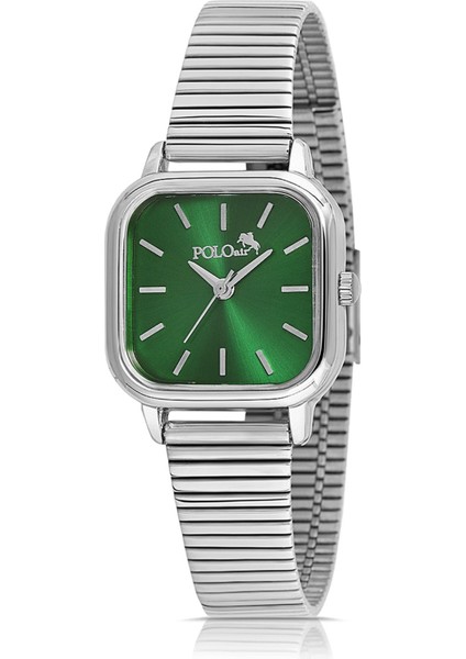 Vintage Kadın Kol Saati Zirkon Taşlı Lüx Bileklik Hediyelik Kombin Gümüş Yeşil PL-1505B6 indirimleri