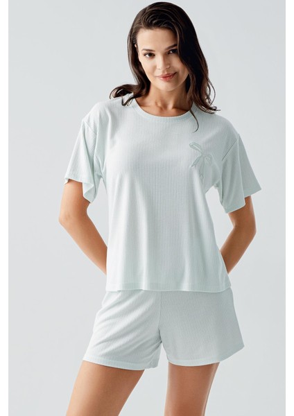 Kısa Kollu Esnek Viskoz Şort Pijama Takım fiyatları