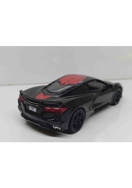 1:36 Ölçek 2021 Corvette Livery Edition Siyah// Çek-Bırak 12 cm Metal Araba fırsatları