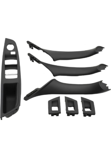 Bmw F10 2011-2017 Kapı Kolu Tutamak Seti 7 Parça (Ayna Katlamasız) Siyah 51417225873X