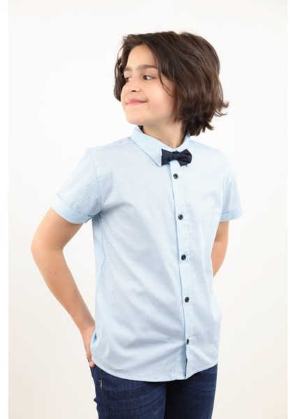 Erkek Çocuk Komple Desenli Gömlek