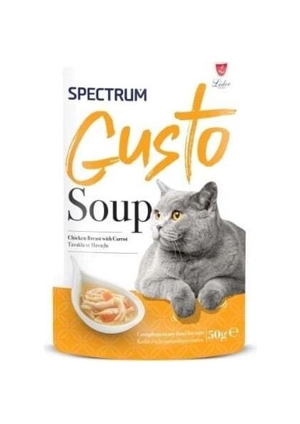 Gusto Soup Tavuklu ve Havuçlu Kedi Çorbası 50 gr