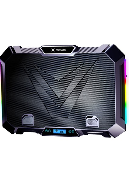 K28 Premium 8 Fanlı Rgb Yükseklik Ayarlı Stand 17" Gaming Notebook Soğutucu Telefon Tutuculu - DNA005