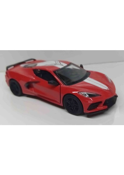 1:36 Ölçek 2021 Corvette Livery Edition Kırmızı//çek-Bırak 12 cm Metal Araba