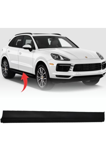 Cayenne 2018 Sonrası Kapı Çıtası Ön Sag Pütürlü Yüzey 9Y0837096