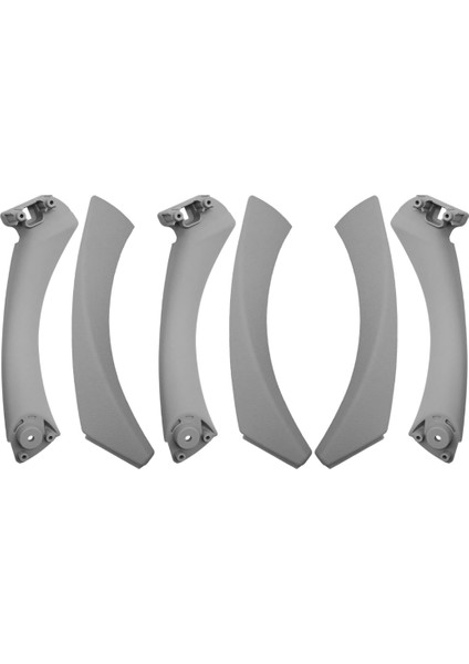 Bmw E90 2006-2012 Iç Kapı Kol Tutamagı 6 Parça Set (Gri) 51417230851/852/337/338