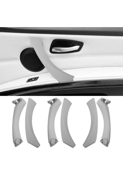 Bmw E90 2006-2012 Iç Kapı Kol Tutamagı 6 Parça Set (Gri) 51417230851/852/337/338 fiyatları