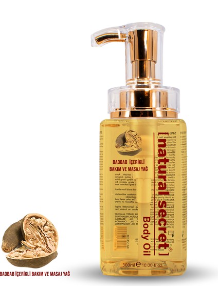 Baobab İçerikli Bakım ve Masaj Yağ / BAOBAB MASSAGE & BODY CARE OIL 300ml