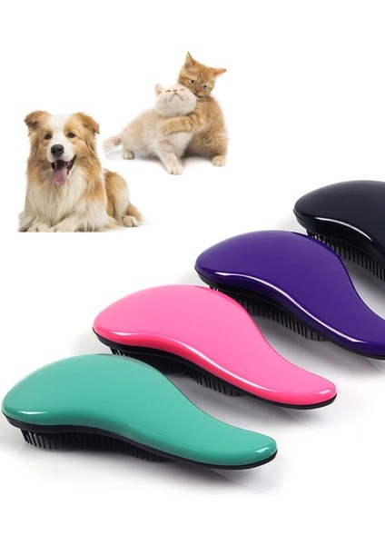 Kedi Köpek Tarama Kıtık Açma Tüy Alma Tarağı Hayvan Dostu Sihirli Tarak Mor XLT999
