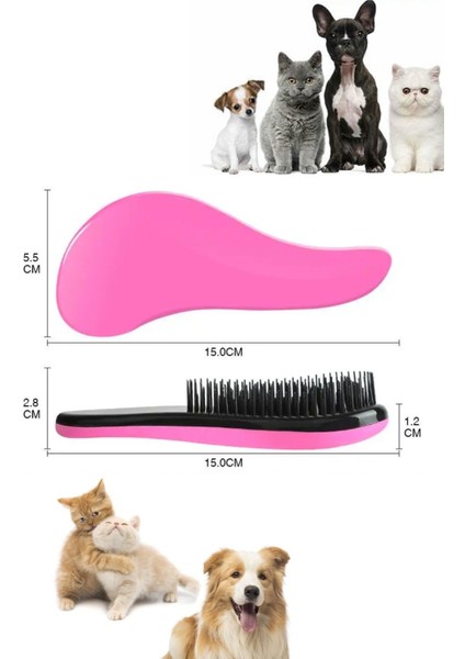 Kedi Köpek Tarama Kıtık Açma Tüy Alma Tarağı Hayvan Dostu Sihirli Tarak Mor XLT999 indirimleri