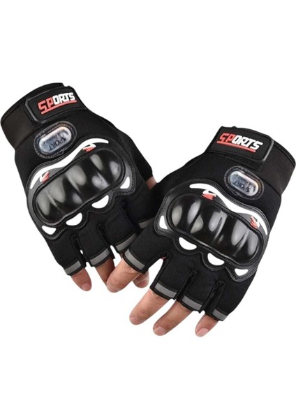 Korumalı Dokunmatik Ekran Kısa Parmak Kaymaz Motosiklet Eldiveni Bisiklet Eldiveni Outdoor Eldiven modelleri
