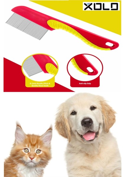 Paslanmaz Çelik Köpek Tarağı Pet Kıtık Keçe Açıcı Pire Tımar Tarağı 2li Kuaför Tarak Seti XSS502 fiyatları