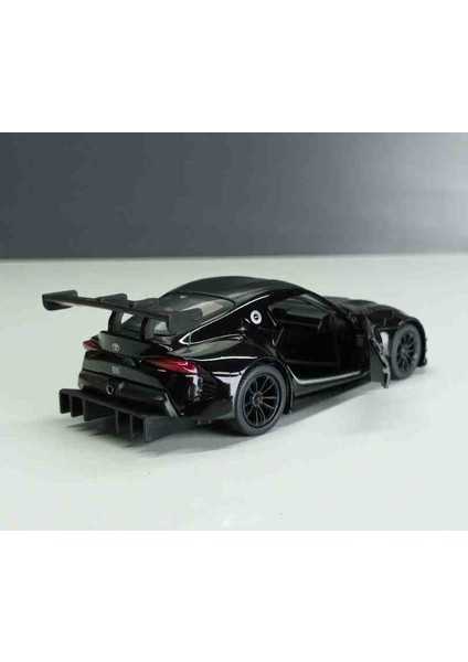 1:36 Ölçek Toyota gr Supra Racing Consept Siyah// Çek-Bırak 12 cm Metal Araba fırsatları