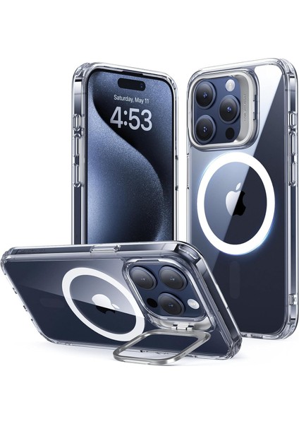 Apple iPhone 15 Plus Kılıf Manyetik Şarj Özellikli Pc Signal Tpu Clear Kapak