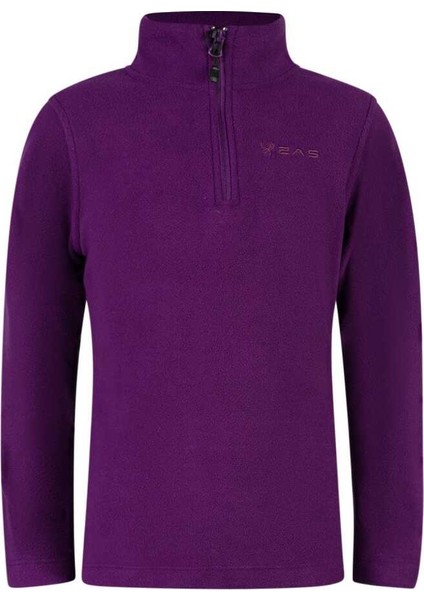 Clara Çocuk Yarım Fermuarlı Ince Polar Sweatshirt