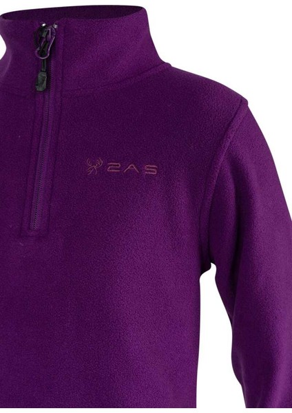 Clara Çocuk Yarım Fermuarlı Ince Polar Sweatshirt modelleri