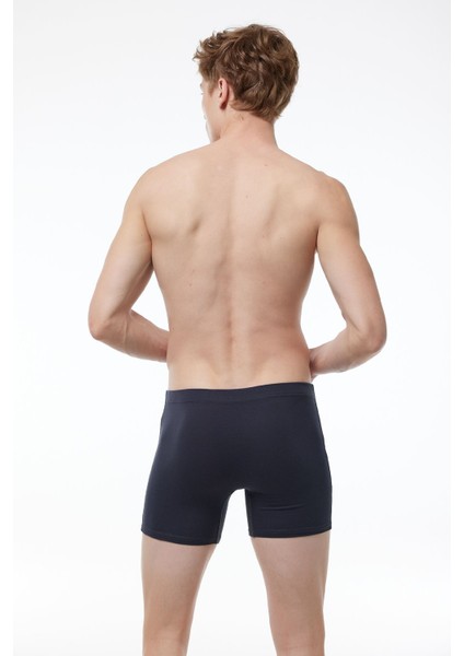 Erkek 3 Lü Füme Premium Collection Modal Uzun Boxer 3M250