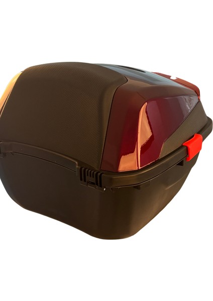 XT88-JR 32 Lt Motosiklet Arka Çanta Hünnap Kırmızı Parlak Su Geçirmez ABS Çift Kilitleme Üniversal modelleri