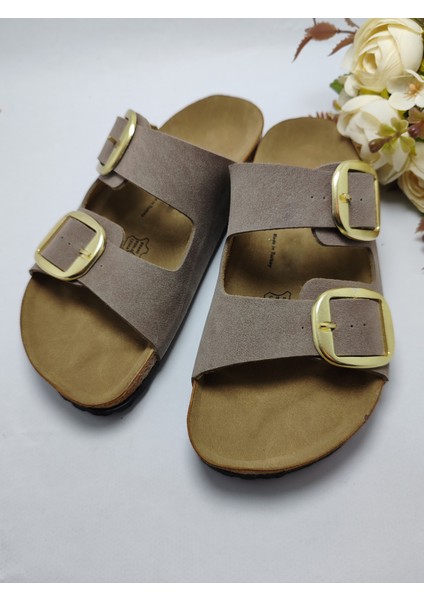Mantar Taban Birkenstock Leonı Arızona Modeli Çift Tokalı Ortopedik Terlik fırsatları