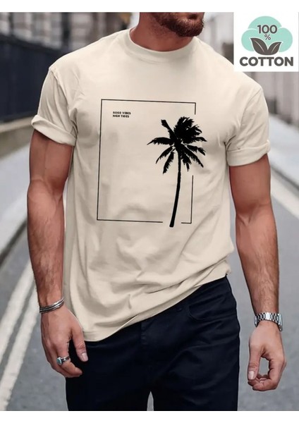 Erkek Baskılı T-Shirt Yeni Sezon Oversize Salaş