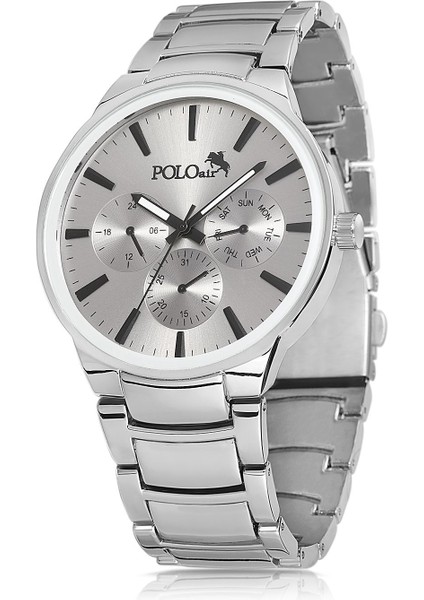 Metal Kordon Erkek Kol Saati Gümüş Renk PL-0966E4X