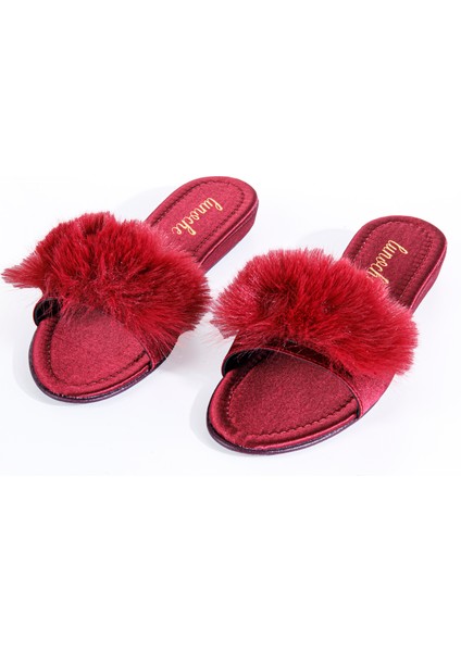 Tüylü Kadın Çeyiz Terliği Şık Günlük Ev Terliği Süslü Çeyiz Doğum Misafir Gelin Terliği fiyatları