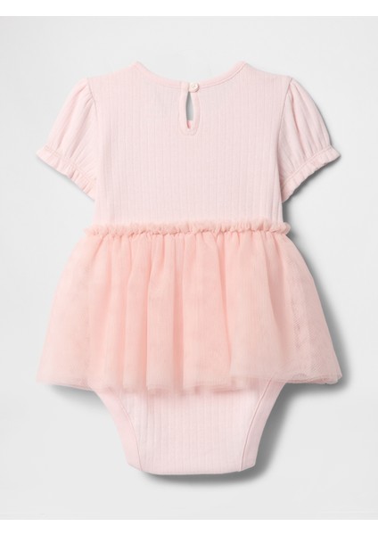 Bebek Pembe Balon Kol Bodysuit modelleri