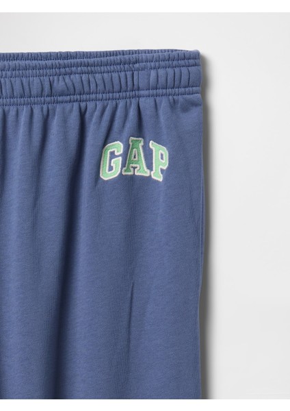Erkek Mavi Gap Logo Fransız Havlu Kumaş Jogger Eşofman Altı