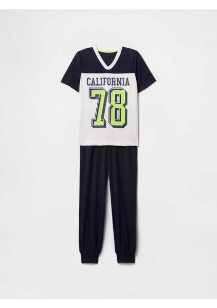 Erkek Çocuk Çok Renkli Jogger Pijama Takımı