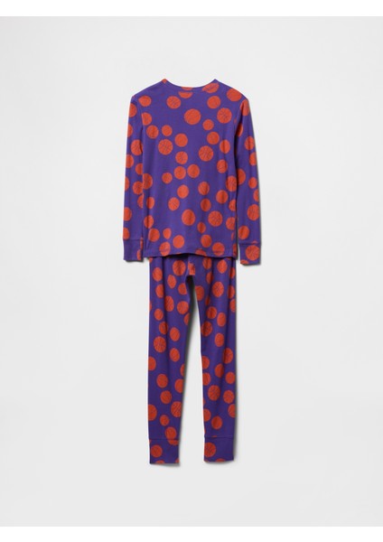 Erkek Çocuk Mavi Organik Pamuk Pijama Takımı
