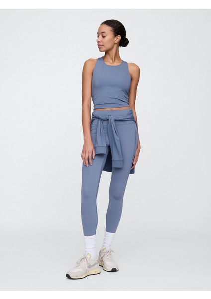 Kadın Mavi Gapfit Studio Longline Spor Sütyeni modelleri