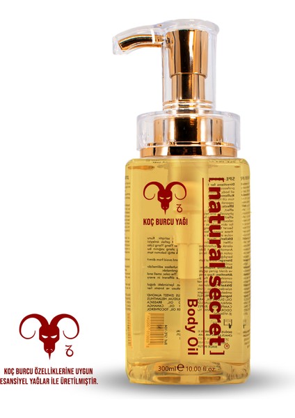 Koç Burcu Masaj & Vücut Bakım Yağı / Aries Massage & Body Care Oil 300 ml