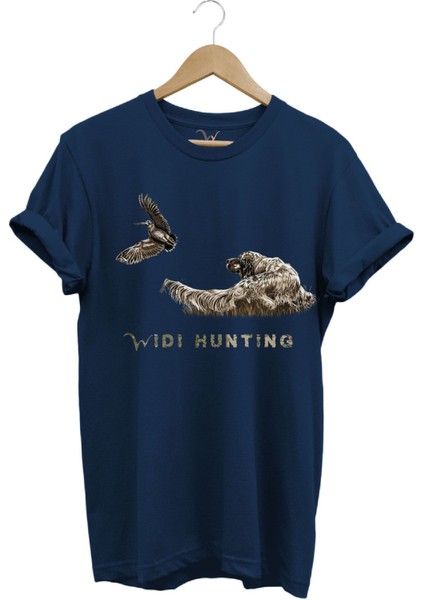 Avcılık Widi Hunting Çulluk Fermalı English Setter Tasarım Baskılı Pamuk Regular Fit T-Shirt