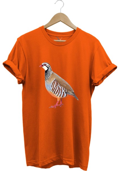Avcılık Keklik Avcılığı Keklik Kuşu Baskılı Regular Fit %100 Pamuk T-Shirt