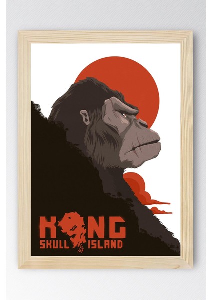 Kong Skull Island Çerçeveli Tablo - Kafatası Adası Film Posteri Tablo