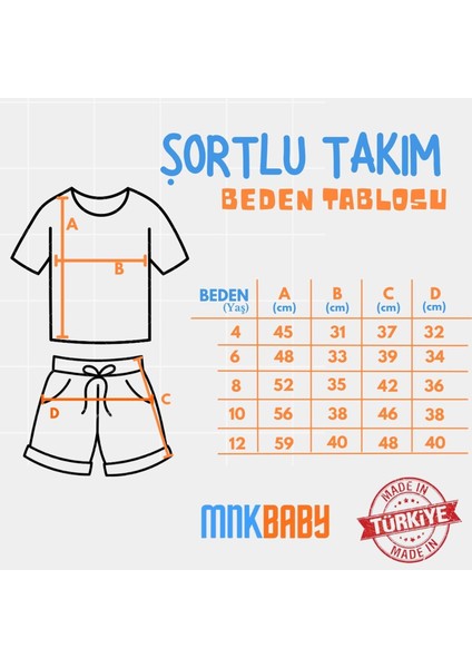 Baskılı Erkek Çocuk Tişört Şortlu Takım M00715 fiyatları