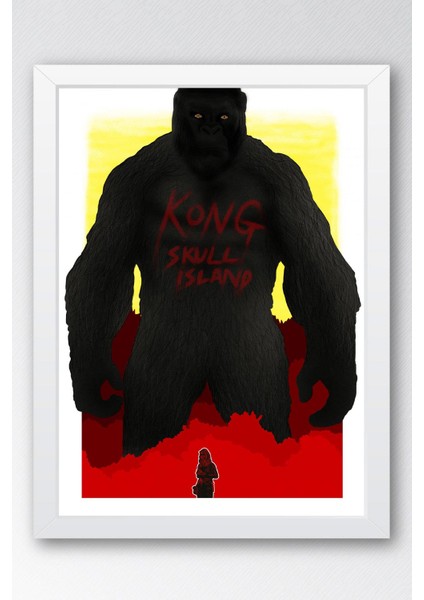 Kong Skull Island Çerçeveli Tablo - Kafatası Adası Film Posteri Tablo