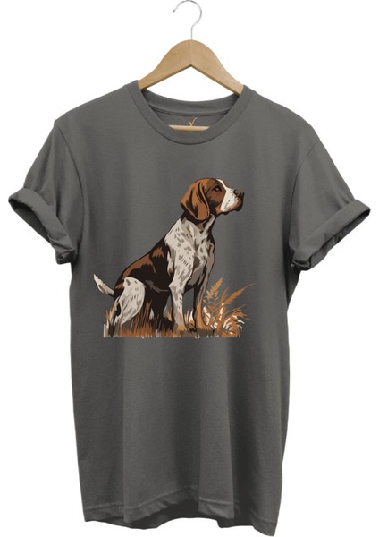 Beagle Av Köpeği Avcılık Baskılı Vahşi Yaşam Doğa Regular Fit T-Shirt