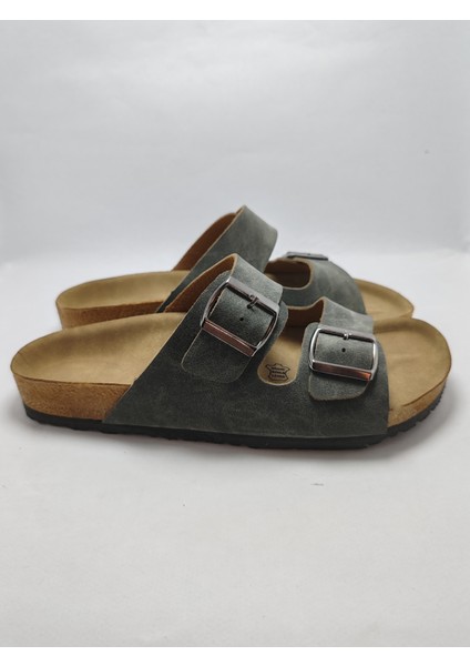 Mantar Taban Bir Arızona Leolı Nl Modeli Çift Tokalı Ortopedik Terlik fırsatları