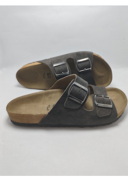 Mantar Taban Bir Arızona Leolı Nl Modeli Çift Tokalı Ortopedik Terlik fırsatları