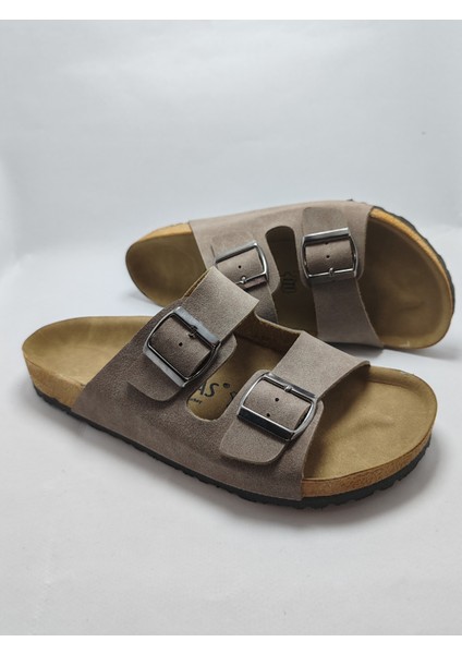 Mantar Taban Bir Arızona Leolı Nl Modeli Çift Tokalı Ortopedik Terlik fırsatları