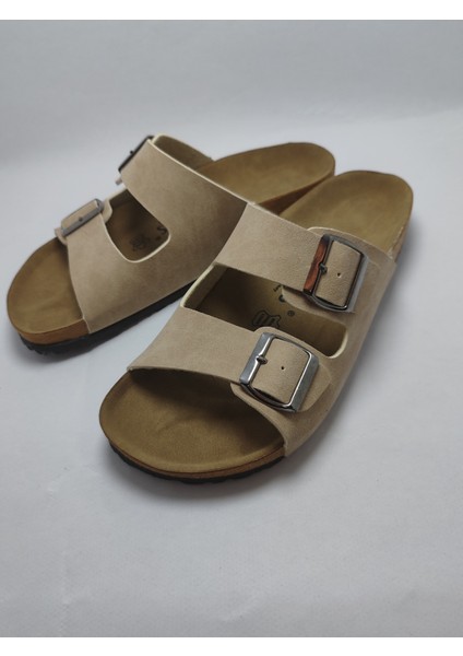 Mantar Taban Bir Arızona Leolı Nl Modeli Çift Tokalı Ortopedik Terlik