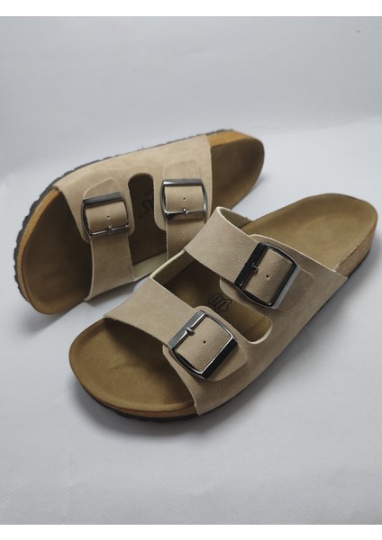 Mantar Taban Bir Arızona Leolı Nl Modeli Çift Tokalı Ortopedik Terlik modelleri