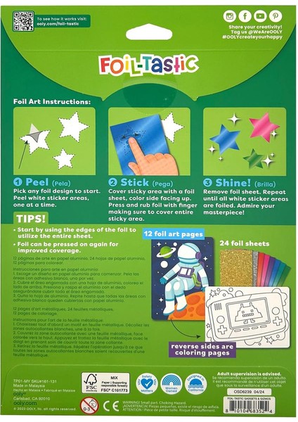 Ooly Foil-Tastic Folyo Sanat Seti - Gadgets & Gizmos