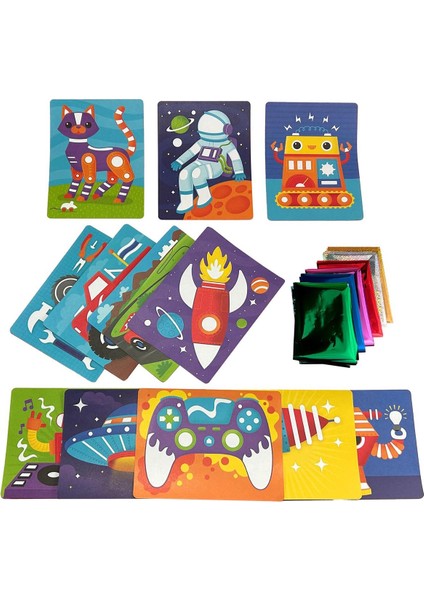 Ooly Foil-Tastic Folyo Sanat Seti - Gadgets & Gizmos modelleri